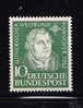 T)1952,GERMANY,SCN 689,MNH,MARTIN LUTHER,10pf GREEN,CV 13.50 - Neufs