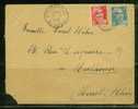FRANCE 1948 N° Usages Courants Obl. S/Lettre Entiére - Briefe U. Dokumente