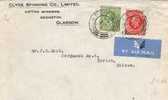Carta Aerea GLASGOW  1935 (Gran Bretaña) - Briefe U. Dokumente