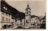 SUISSE URI Altdorf Dorfplatz Mit Telldenkmal Cpa Animée - Altdorf