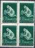 1957 BULGARIE 898** Femme Plantant Un Arbre, Bloc De 4 - Unused Stamps