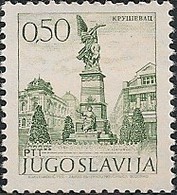 YUGOSLAVIA - DEFINITIVE: MEMORIAL COLUMN, KRUSEVAC (ORDINARY/PHOSPHOR PAPER) 1973 - MNH - Nuovi