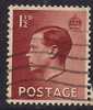 GB 1936 KEV111 USED BROWN 1 1/2d STAMP SG 459 (B302) - Gebraucht