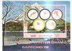 49034)foglietto Giapponese Sapporo '72 Serie Giochi Olimpici Winter Games Con Un Valore + Annullo - Hojas Bloque
