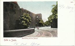 AK Halle Saale Moritzburg Mit Brücke ~1900  #36 - Halle (Saale)