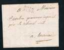 Belgique Précurseur 1811 Lettre Avec Marque P92P/GAND. - 1794-1814 (Französische Besatzung)