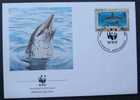 DAUPHINS - DELPHIN - WWF  /  1990 MONTSERRAT ENVELOPPE FDC (ref 978) - Delfine