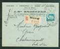 Lettre Recommandée De  Carentan     à  0,85 Fr ( Maury N° 181  ) Le 13/03/1928  -  BB11214 - Cartas & Documentos