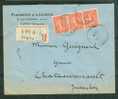 Lettre Recommandée De Auray    à 1,50 Fr ( Maury N°199 X 3 )  Le 08/04/1927 - BB11222 - Storia Postale