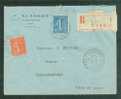 Lettre Recommandée De  Foussais  à 1,50 Fr ( Maury N° 199 + 205 )  Le   02/12/1927 - Bb11316 - Storia Postale