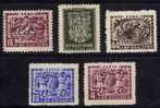 Bulgarie 1953 N°Y.T. ;  735 à 740* - Unused Stamps