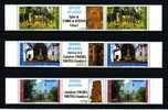 POLYNESIE 1985 N° 243A/245A ** Neufs = MNH Superbes Eglises Churchs Cathédrale Saint Michel Rikitea Otepipi - Unused Stamps