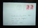 LETTRE TYPE LIBERTE DE GANDON 1,60 F PAIRE OBL. MECANIQUE 01-03-1982 MESSEI (61 ORNE) - Posttarife