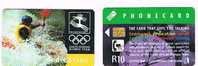 SUDAFRICA (SOUTH AFRICA)  - TELKOM CHIP  - 1996 OLYMPIC TEAM: DEDICATION (DIFFERENT CHIP) - USED - RIF. 2578 - Giochi Olimpici