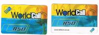 SUDAFRICA (SOUTH AFRICA) - TELKOM (REMOTE) - WORLD CALL R50: LOTOF 2 DIFFERENT    - USATA (USED)  -  RIF. 2604 - Südafrika