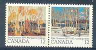 Canada 1977 Tom Thompson Painter Peintre Sc 733-34 Yv 632-33 MNH XX - Impresionismo