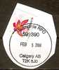 CANADA 2008 FLOWERS STAMP ON PIECE AND NICE  CALGARY AB CANCELLATION FU - Brieven En Documenten