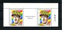 WALLIS FUTUNA 1990 PA N° 169A ** Neufs = MNH Superbe Cote 66 € DE GAULLE Célébrités Celebrities - Unused Stamps