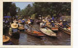 Asie,THAILAND,THAILANDE,D Amnersaduak   Floating Market,RAJBURI PROVINCE,péniche,barque,b       Ateau,pirogue,rare - Tailandia