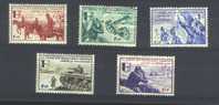 Série BORODINO  No 6 A 10  Xx - Guerre (timbres De)