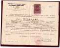 Yugoslavia,Macedonia,1945 Revenue Overprint Stamps On Document,27.04.1947,as Scan - Service