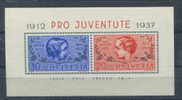 1937 SOUVENIR SHEET N. 3 MH * - Blocs & Feuillets