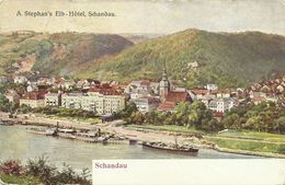 AK Bad Schandau Elb-Hotel Schiffe Color 1910 #12 - Bad Schandau