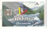 Nº90 TARJETA DE ANDORRA DE LA EXPO'98 TIRADA 15000 - Andorre