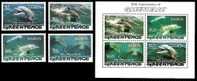 (021-22) Samoa  Marine Mammals / Dolphins / Dauphins / Delfine / Greenpeace ** / Mnh  Michel 860-63 + BL 62 - Samoa (Staat)