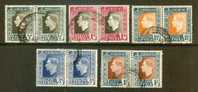 SOUTH AFRICA UNION 1938 Used Pair Stamps George VI Coronation Nrs. 109-118 - Gebruikt