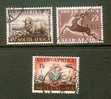 SOUTH AFRICA UNION 1953 Used Stamps Definitive Issue  Nrs. 234-236 - Used Stamps