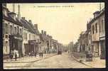 CPA  ANCIENNE- FRANCE- RESSONS-SUR-LE MATZ (60)- LA GRANDE RUE EN GROS PLAN COLORISÉ- MOTO HAPHTA- COMMERCES- TACOT - Ressons Sur Matz