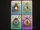 Ascension 1972 Elizabeth II  RN Crests 4 Value Set  SG 154-157   MNH - Ascensión