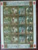 China 2001-6 Murals Of Yongle Temple Stamps Sheet Buddha Relic Archeology Painting - Blokken & Velletjes