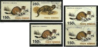 ● ROMANIA 1993 - ANIMALI -  N. 4102 / 03 Usati - Cat. ? € - Lotto N. 607 /08 /09 - Usati