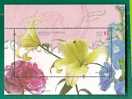 FLOWERS - AMERICA UPAEP  - VF ARGENTINA 2008 SOUVENIR SHEET - II  - With Real FLORAL SAVEUR - Roses