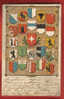 L288 Litho Blasons De 22 Cantons Et De La Suisse,Précurseur.Cachets Göschenen Et Genova 1899 - St. Anton