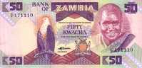 ZAMBIE  50 Kwacha  Non Daté (1986-1988)   Pick 28a     ***** BILLET  NEUF ***** - Zambia