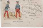 DE A GUILLAUME... MOTIF DE PUNITION 1909  DOS ENTIER HUMOUR MILITAIRE - Guillaume