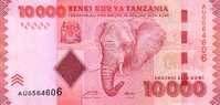 TANZANIE   10 000 Shillings   Emission De 2010     ***** BILLET  NEUF ***** - Tanzania