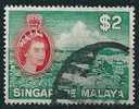 Singapur  1955  QE II Pictorial  2 $  Mi-Nr.41  Gestempelt / Used - Singapore (...-1959)