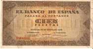 BILLETE DE ESPAÑA DE 100 PTAS 20/05/1938 SERIE E (BANK NOTE) EBC+ - 100 Pesetas