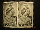 Ascension 1948 George VI Silver Wedding 3d Pair SG50 MNH - Ascensione