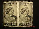 Ascension 1948 George VI Silver Wedding 3d Pair SG50 MNH - Ascension