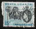 KENYA UGANDA & TANZANIA  Scott #  105  VF USED - Kenya, Uganda & Tanganyika