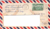 A0893 - 15 Cent. Air Mail Isol. Su Lettera  VG Oakland-Asti 01-09-1955 - Storia Postale