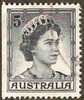 AUSTRALIA - USED 1960 5d Queen Elizabeth II Booklet Single - Used Stamps