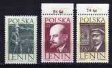 POLOGNE 1962  - SERIE LENINE - NUMERO YVERT ET TELLIER 1169 A 1171 - - Unused Stamps