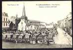 CPA  ANCIENNE- FRANCE- GRANDVILLIERS (60)- L'ARRIVÉE- PLACE BARBIER- CAMIONS MILITAIRES LE 12-03-1916- EGLISE - Grandvilliers