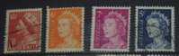 OS.26-1-1. Australia, 1952 - 1965 Elizabeth II - Set Of 4 - Used Stamps